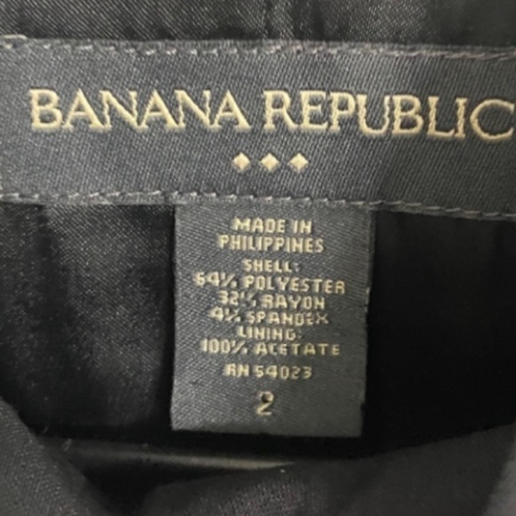 Banana Republic Black Cropped Blazer Suit Jacket, Womens Size 2 - Picture 5 of 6